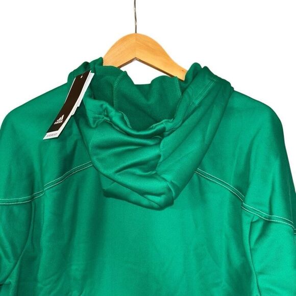 Adidas STM pullover hoodie women’s large tea green white new - Picture 10 of 12